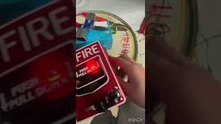 My first fire alarm System Sensor P1224MC Wall Horn Strobe Red [upl. by Yor127]