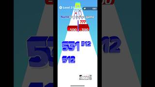 Number Master 🎊 shorts numberrun numbermaster 21 gaming games gameplay gameshorts [upl. by Althee]