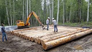 Family of 7 Builds Amazing LOG HOUSE in Alaska in 2 Years  Start to Finish by MontanaHaven [upl. by Ibmat]