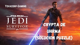 Star Wars Jedi Survivor  Cripta de Uhrma Puerta Puzzle Solucion [upl. by Amirak]