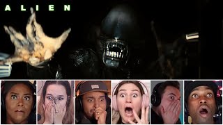 ALIEN 1979  REACTIONS TO DALLAS IS ATTACKED  FIRST TIME WATCHING [upl. by Lankton]