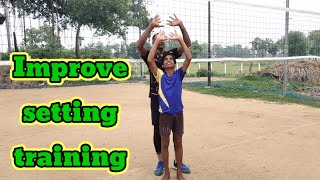 Improve setting training 💪 volleyball setter [upl. by Sew]