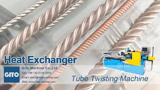 Heat Exchanger Corrugated Tube Twisting Machine [upl. by Niroc]