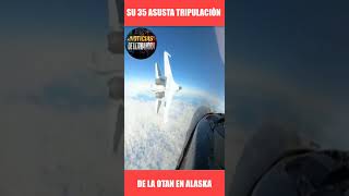 🔴SU 35 ASUSTA TRIPULACIÒN DE AVIÒN DE LA OTAN EN ALASKA CUANDO INTERCEPTABA BOMBARDERO RUSO TU 160 [upl. by Boothman]