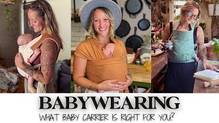 Babywearing Guide Choosing the Right Carrier For You [upl. by Asirret]