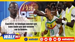 Can2023  le Sénégal conclut son sansfaute par une victoire sur la Guinée  le debrief avec MDièye [upl. by Helga634]