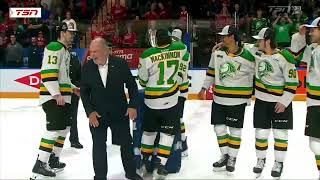 Ethan MacKinnon lifts the J Ross Robertson Cup [upl. by Tabbi]