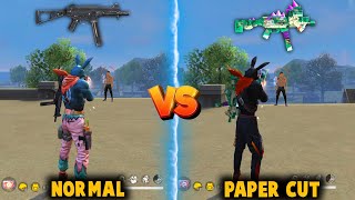 UMP  GATORS PAPERCUT VS WITHOUT SKIN UMP ABILITY TEST IN FREE FIRE BEST UMP SKIN  FREE FIRE [upl. by Morry]