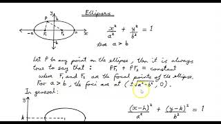 19  Ellipses and Hyperbolae [upl. by Carnahan]