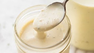 5 HEALTHIER Creamy Yogurt Dressings [upl. by Yrrol]