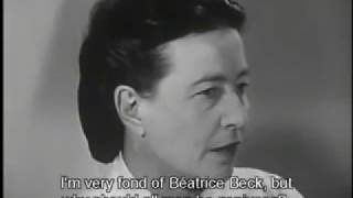 Interview with Simone de Beauvoir 1959 [upl. by Ymmik]