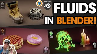 Easy FLUIDS in Blender No Simulation Required with Fluid Painter [upl. by Nuyh]