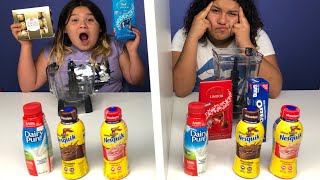 Twin Telepathy Milkshake Challenge [upl. by Jehiel]