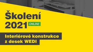 Školení realizačních firem 2021  Interiérové konstrukce z desek WEDI [upl. by Giwdul159]