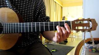 Gymnopedie 1 classical guitar tutorial Erik Satie tab and sheet music included [upl. by Bone695]