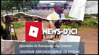 LANCEMENT OPERATION RAMASSAGE DES ORDURES NTOUM [upl. by Dulcy]