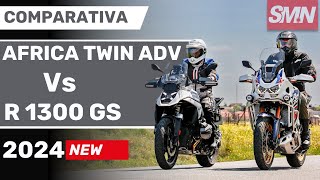 Comparativa Honda Africa Twin Adventure Sports DCT vs BMW R 1300 GS  Opiniones y review en español [upl. by Votaw]