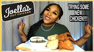 FRIED CHICKEN amp WAFFLES MUKBANG JOELLAS HOT CHICKEN [upl. by Hoehne]