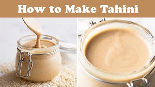 How to Make Tahini at Home  Easy 1Ingredient Recipe  OilFree Tahini [upl. by Auberon]