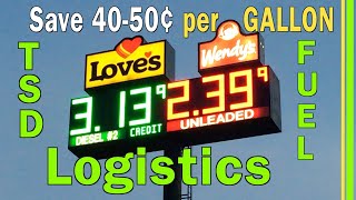 RV LIVING  TSD LOGISTICS FUEL PROGRAM EFS CARD REVIEW  RV DIESEL FUEL DISCOUNT SAVINGS  EP96 [upl. by Aicileb]