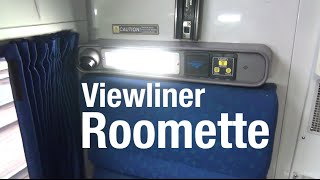 Amtrak Viewliner Roomette  Complete TourReview [upl. by Dorris]