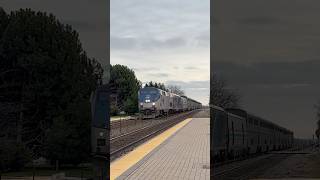 Amtrak 144 leads AMTK 8 through Lake forest amtrak [upl. by Oznecniv913]