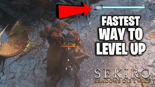 FASTEST Way To Level Up  Sekiro Shadows Die Twice  UNLIMITED XP FARMING For Beginners [upl. by Annek]