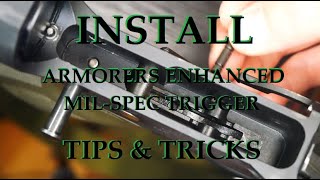 Installing the Armorers Enhanced MilSpec Trigger from Militia State Armory [upl. by Mordy]