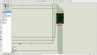 Proteus Simulation 5x7 LED Matrix and PIC [upl. by Sheryl]