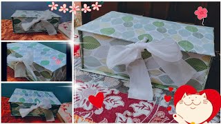 How to make hamper box at home  homemade birthday gift ideas  gift Box tutorial [upl. by Naitsirc247]