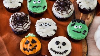 How to Make Halloween Cupcakes [upl. by Norris]