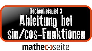 Trigonometrische Funktionen Ableitung Beispiel 3  A4204 [upl. by Gittle206]