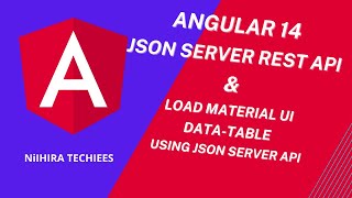 JSON Server REST API in Angular 14  load Material UI data table using JSON Server rest API data [upl. by Audwin]