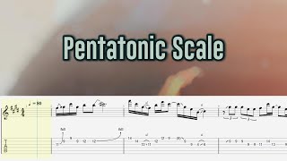 Pentatonic Scale licks in Cm  Tabs [upl. by Tawney]