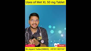 Metoprolol Met XL 50 mg Tablet Uses in hindi metoprolol metxl50mg [upl. by Akirehs]