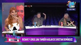 RICARDO MENDOZA Y JORGE LUNA TAMBIÉN HABLAN DE CHRISTIAN DOMÍNGUEZ [upl. by Enenstein282]