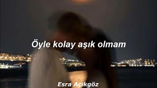 Can ozan ft Damla Eker  Öyle Kolay Aşık Olmam Lyrics [upl. by Eseilanna]