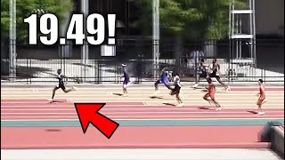 Erriyon Knighton SHOCKS THE WORLD  The 2022 LSU Invitational 200 Meters [upl. by O'Neil]