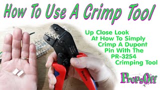 How To Crimp A JSTXH Pin  PR3254SN28B Crimping Tutorial for Dupont Pins And Connectors [upl. by Nadler537]