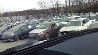 HURRICANE SANDY BRAND NEW FLOOD CARS BEING SOLD AT AUCTION YARD [upl. by Snahc]