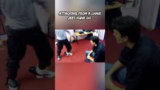 ATTACK  DEFENSE FROM CHAIR Jeet Kune Do brucelee jkd martialarts [upl. by Adliwa]