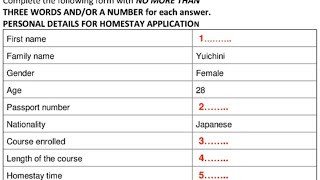 PERSONAL DETAILS FOR HOMESTAY APPLICATION without Example [upl. by Vokaay]