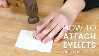 How to Use Eyelets with Dritz Eyelet Kit [upl. by Ecirrehs]