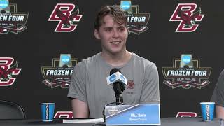 Mens Hockey Frozen Four vs Michigan Press Conference April 11 2024 [upl. by Ume]