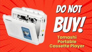 TOMASHI Portable Cassette Player 🎵  10 Reasons NOT to Buy 🚫 [upl. by Sonafets]