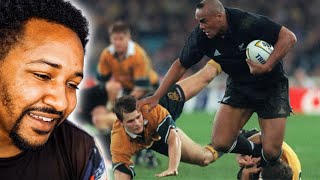 JONAH LOMU  THE LEGEND TRIBUTE  AMERICAN REACTION [upl. by Jeremiah]