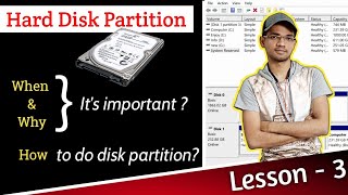 Hard Disk partition  C Drive partition Windows 10  Lesson  3  HINDI [upl. by Alyak34]