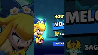 Skin de Melody débloqué brawlstars brawlstarsfr [upl. by Aihsa]