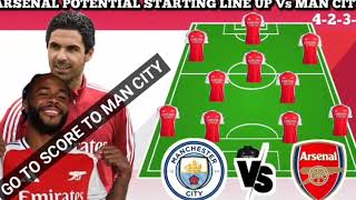 Se the lineups of arsenal to win front of man city wawaooh good news now raim sterling stats [upl. by Harte]