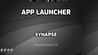 Synapse application launcher in puppylinux [upl. by Nnateragram]